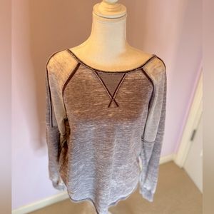 Faded purple lightweight sweatshirt type shirt